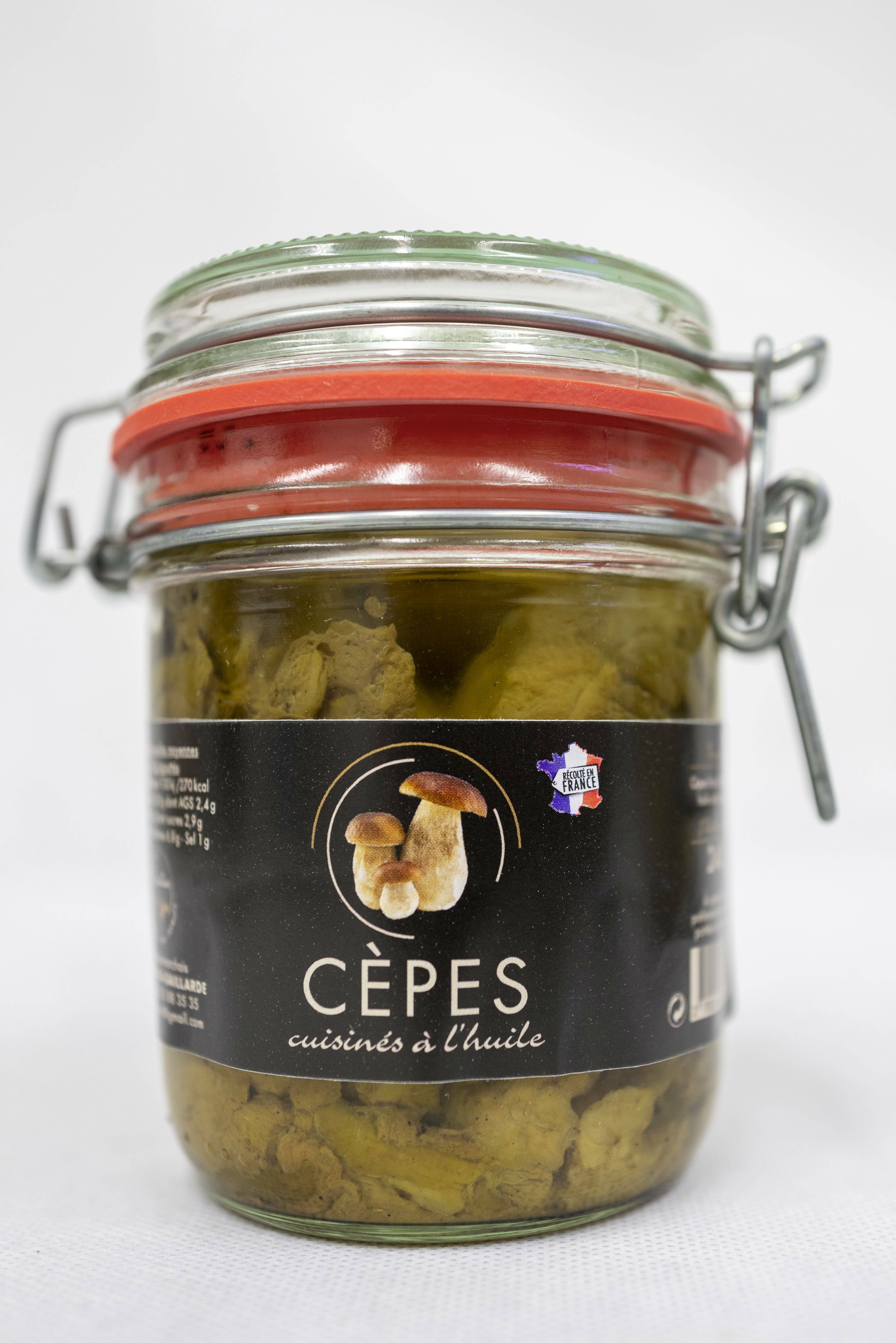 Cèpes cuisinés à l'huile bocaux image